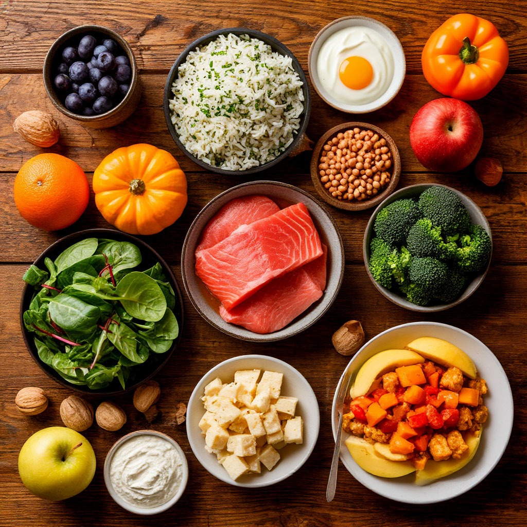 Editorial image representing weight wellness as overall patterns across the week, not single meals