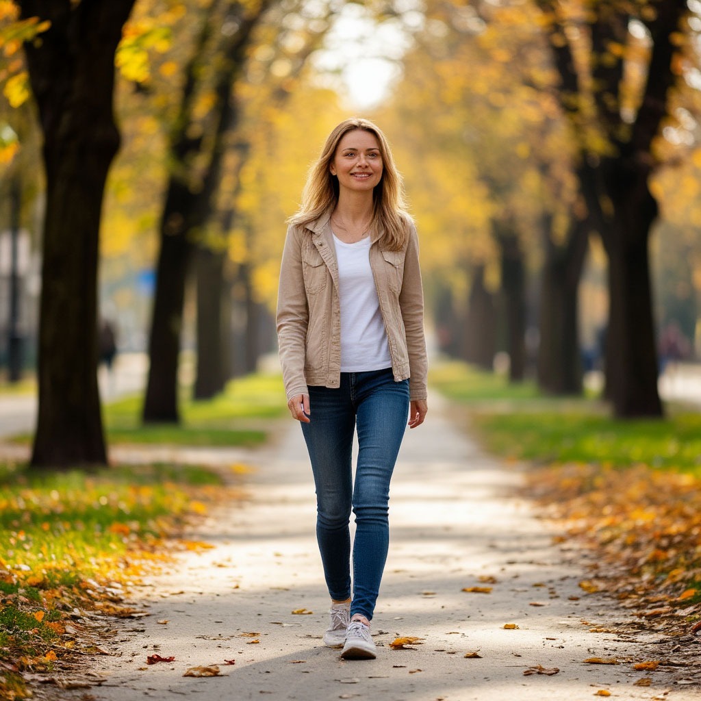 Light editorial image representing everyday movement, walking habits and gentle daily activity